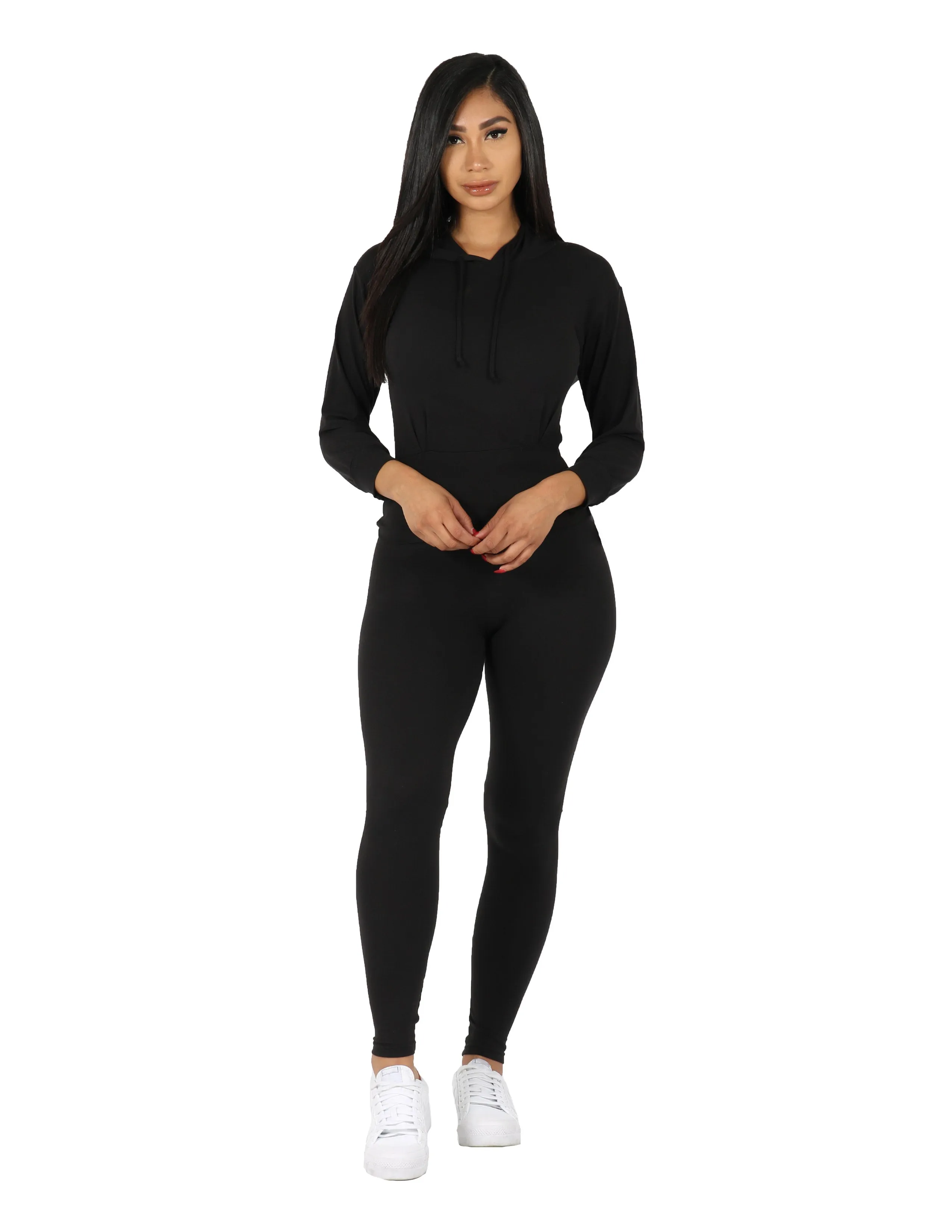 Active So Soft Wide Waist Band Hoodie and Legging Set