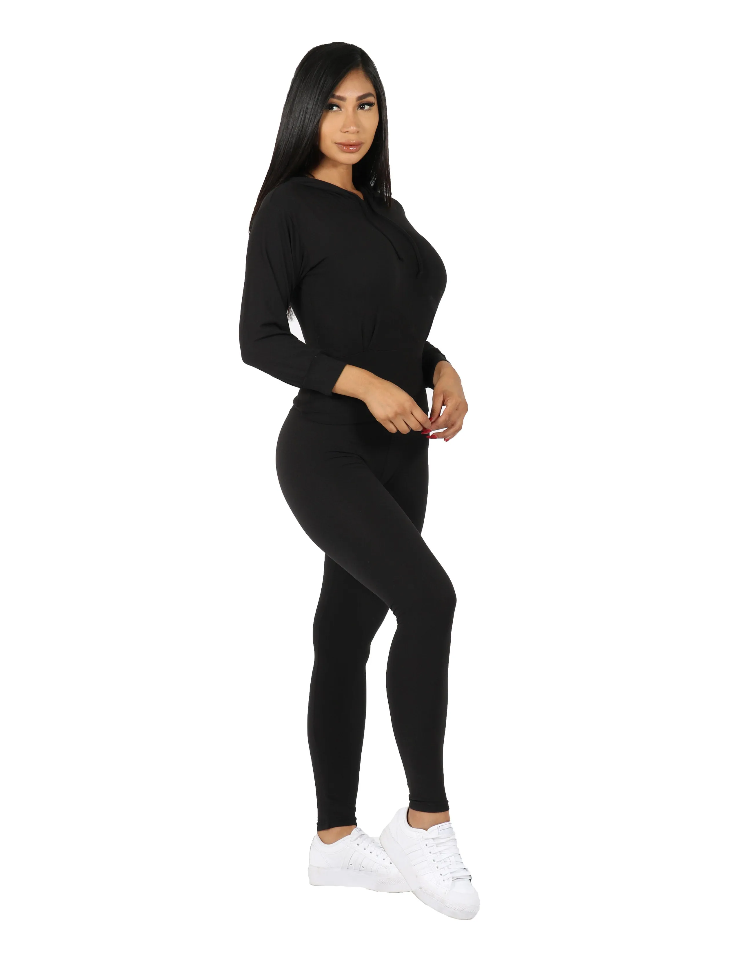 Active So Soft Wide Waist Band Hoodie and Legging Set