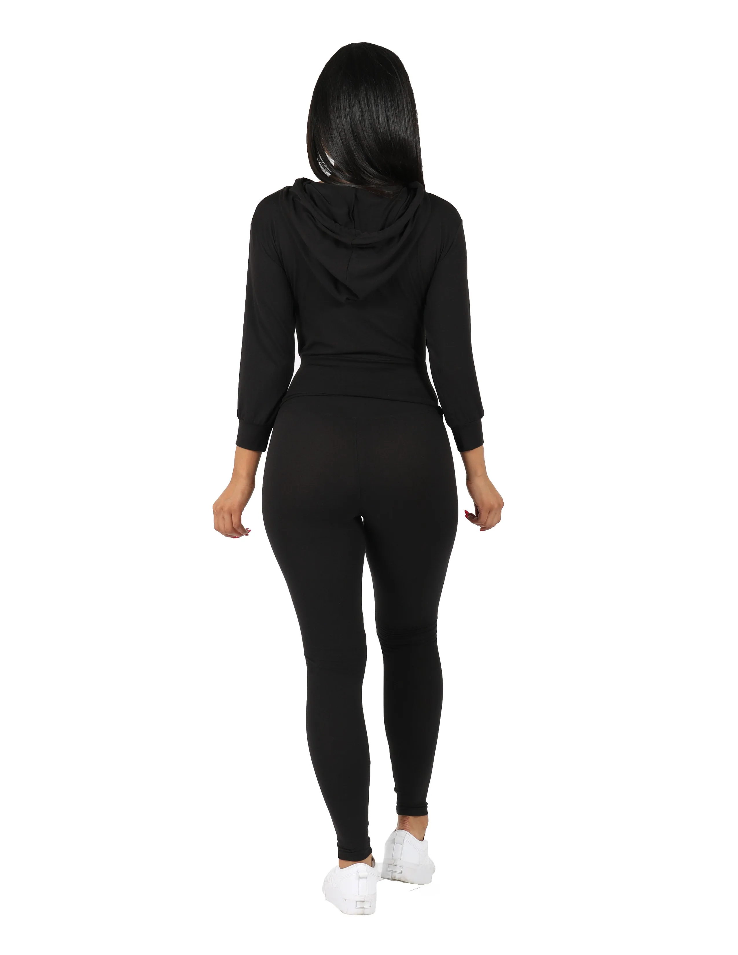 Active So Soft Wide Waist Band Hoodie and Legging Set