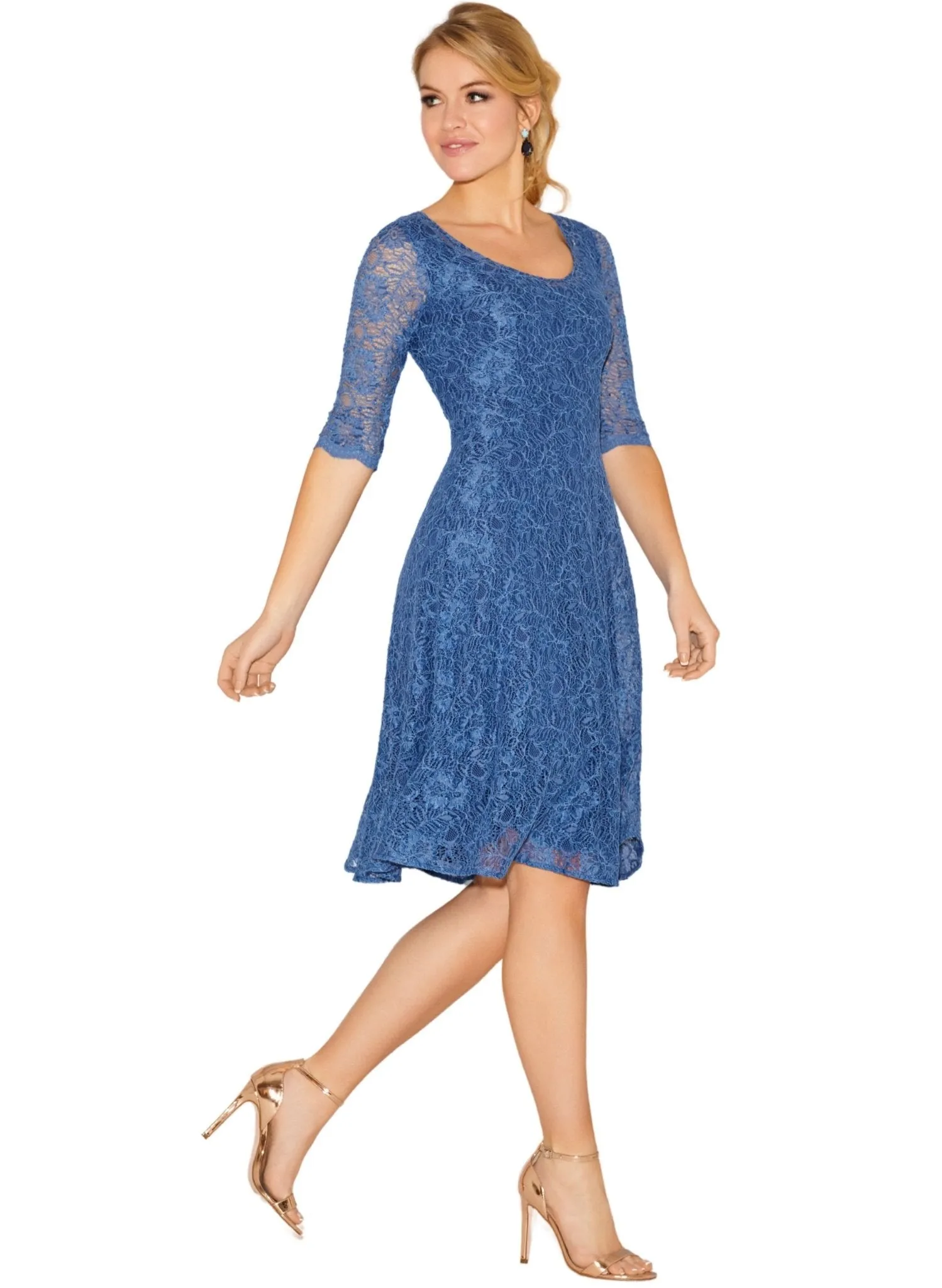 Arabella Dress - Riviera Blue