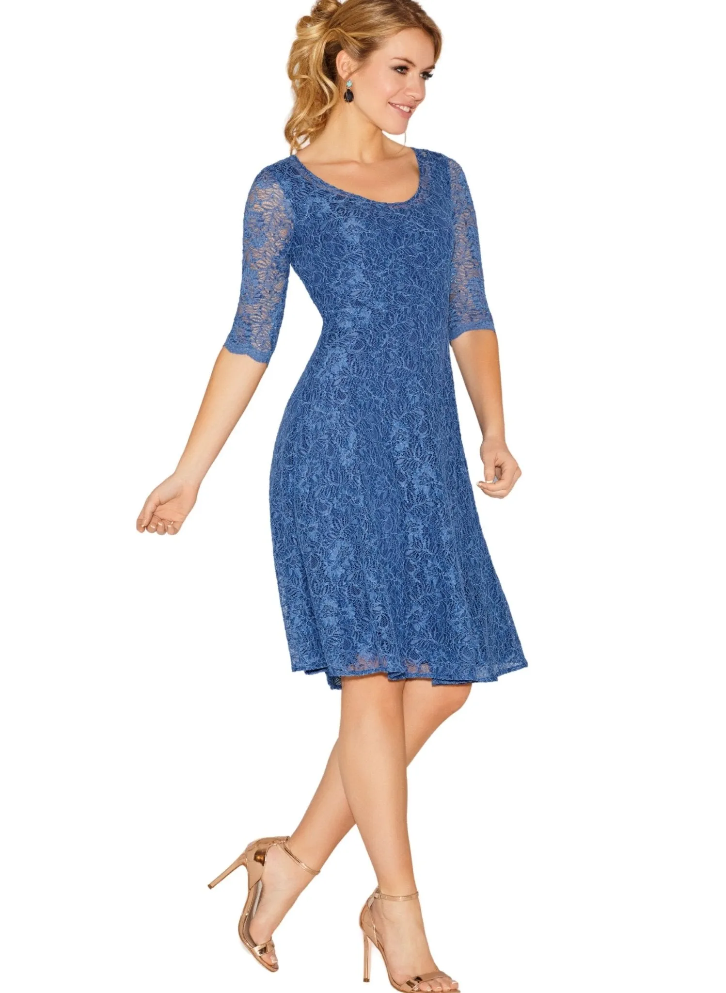 Arabella Dress - Riviera Blue