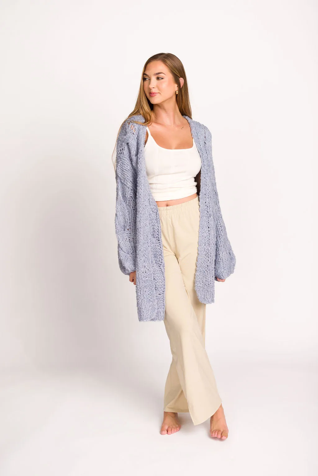 Aspen Knit Cardigan in Thunder