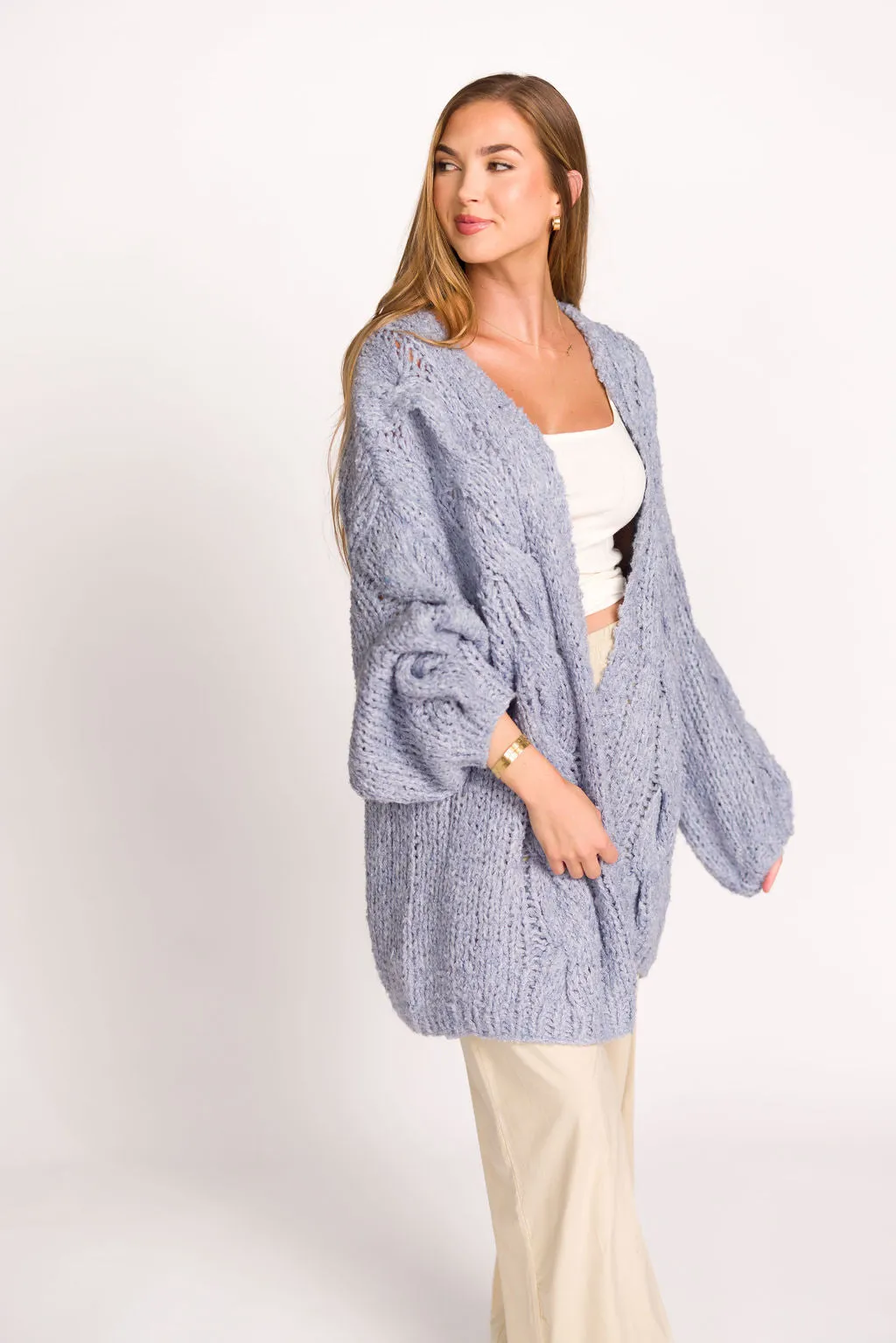 Aspen Knit Cardigan in Thunder