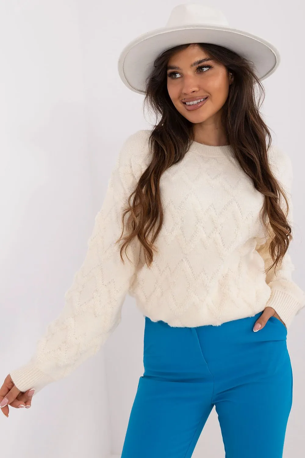 AT Cozy Geo Knit Sweater