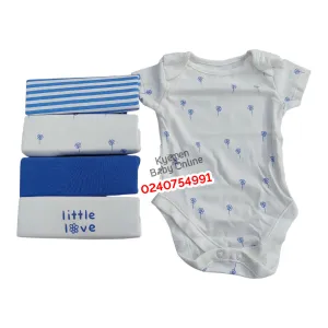 Baby Body Suit (Little Love) Short Sleeves 5pcs