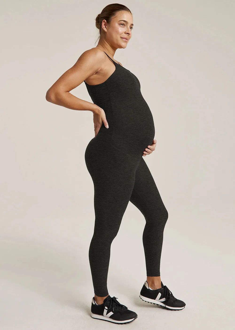 Beyond Yoga Uplevel Maternity Jumpsuit - Darkest Night