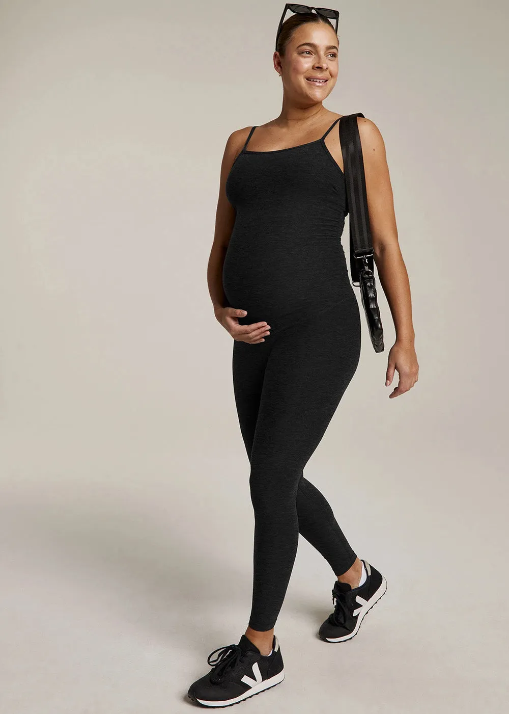 Beyond Yoga Uplevel Maternity Jumpsuit - Darkest Night