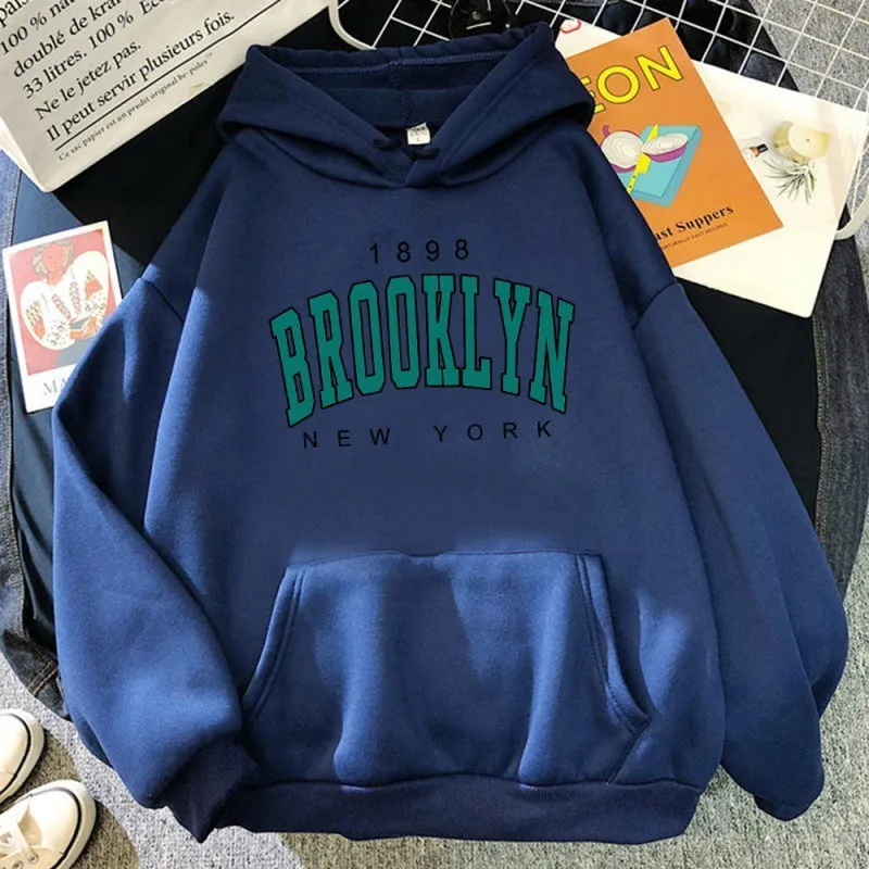 Brooklyn New York Printed Hoodie