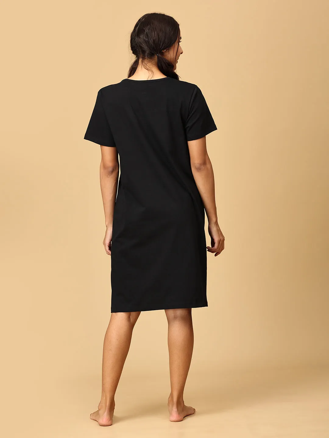 Combo Of Bun in the Oven & Baby On Board Maternity T-Shirt Dress