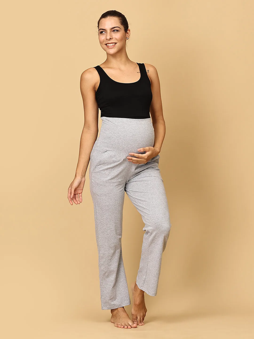 Comfy Maternity Track Pants Combo of 3