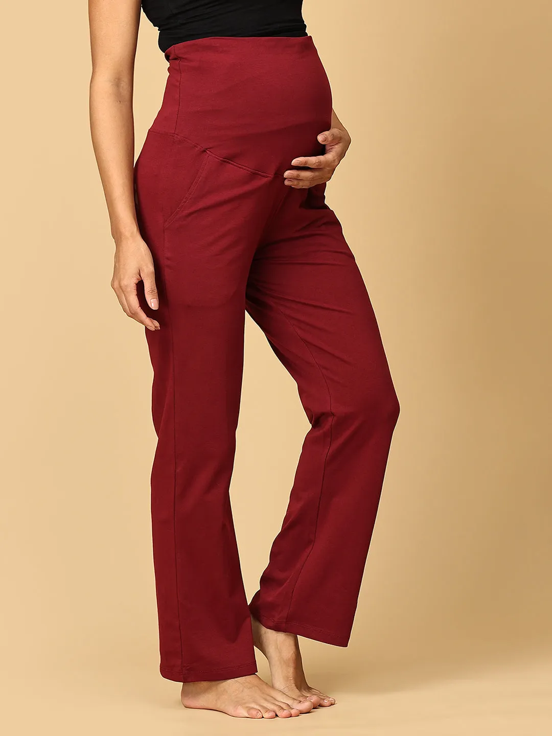 Comfy Maternity Track Pants Combo of 3