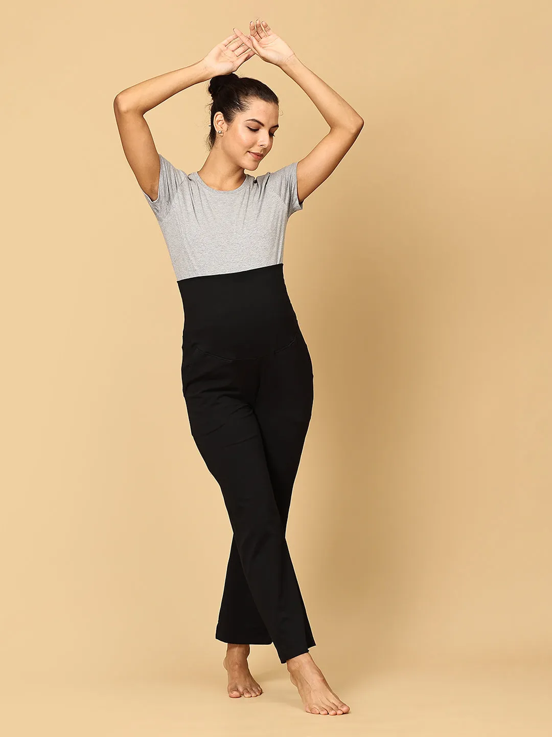 Comfy Maternity Track Pants Combo of 3