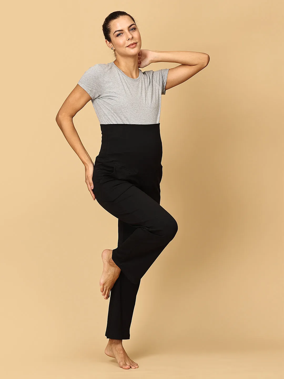 Comfy Maternity Track Pants Combo of 3