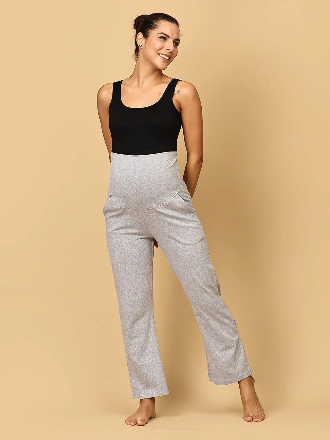 Comfy Maternity Track Pants Combo of 3