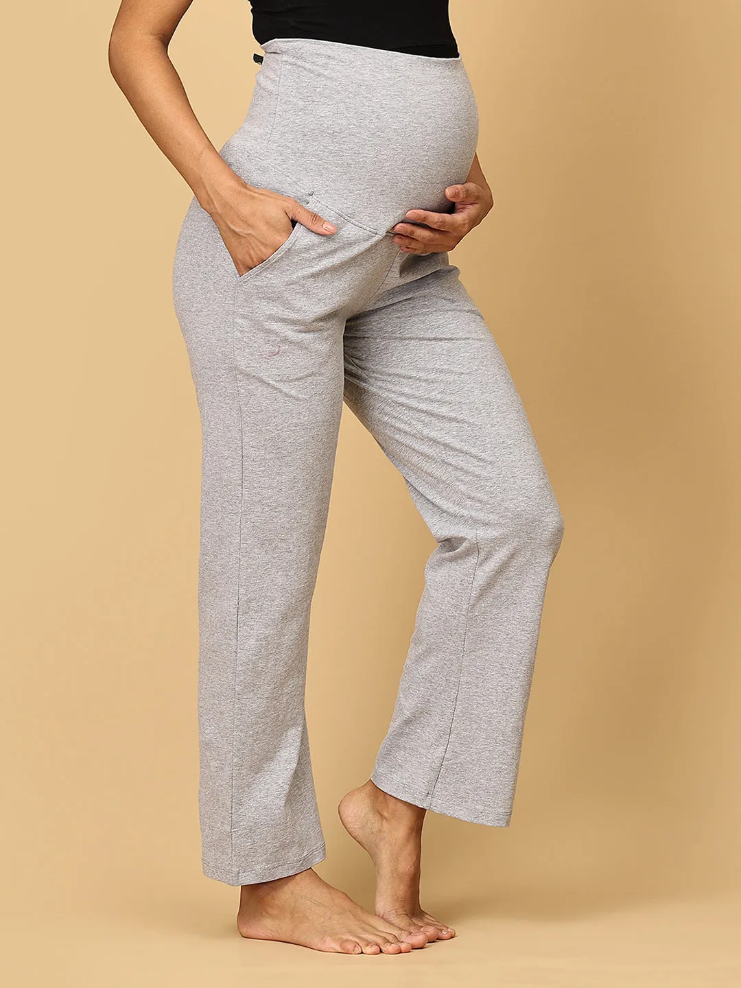 Comfy Maternity Track Pants Combo of 3