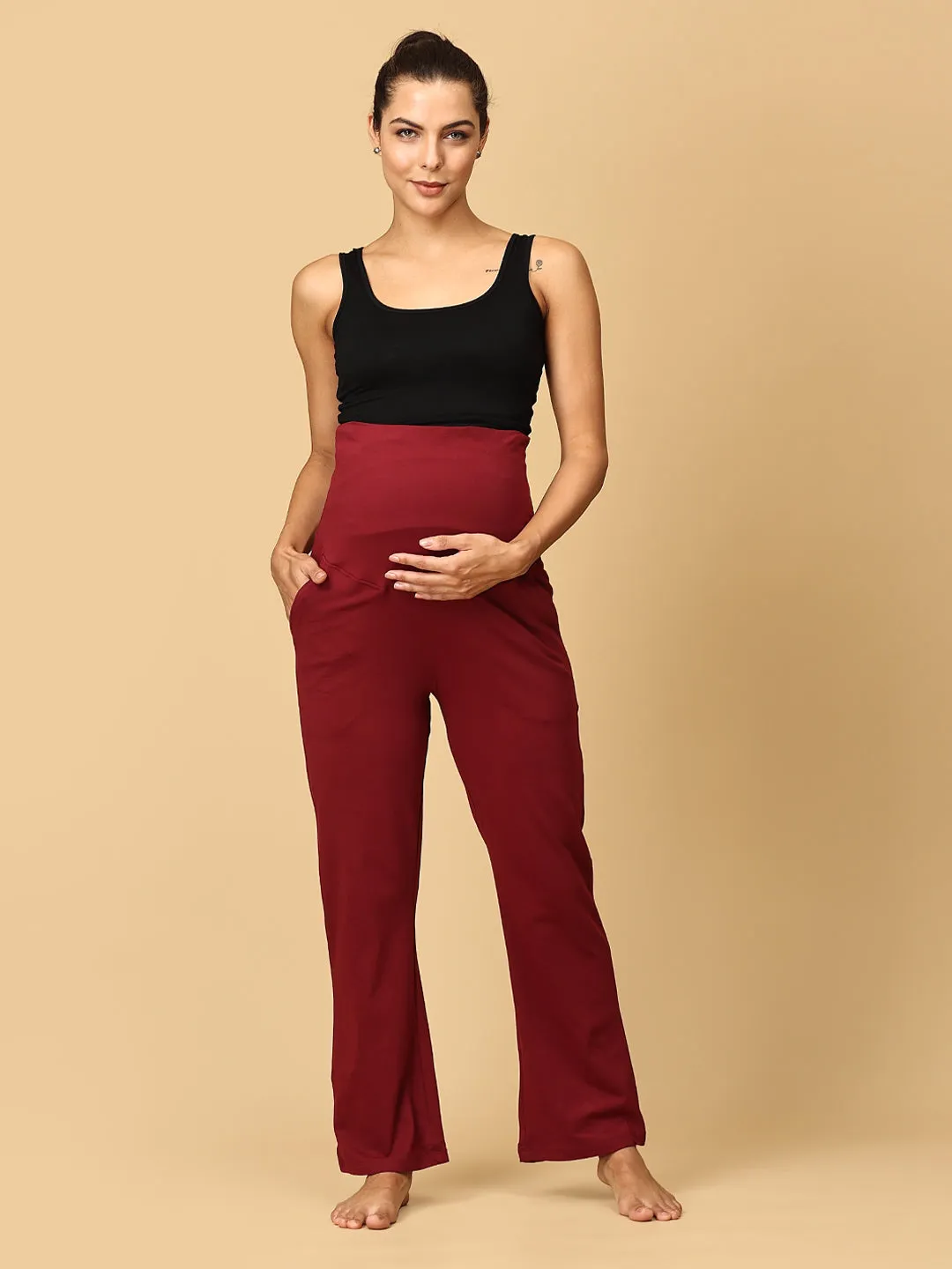 Comfy Maternity Track Pants Combo of 3