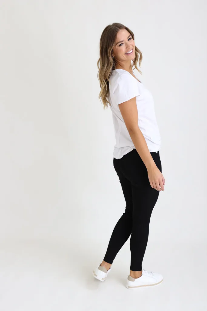 CONNIE PULL ON PANTS - Black