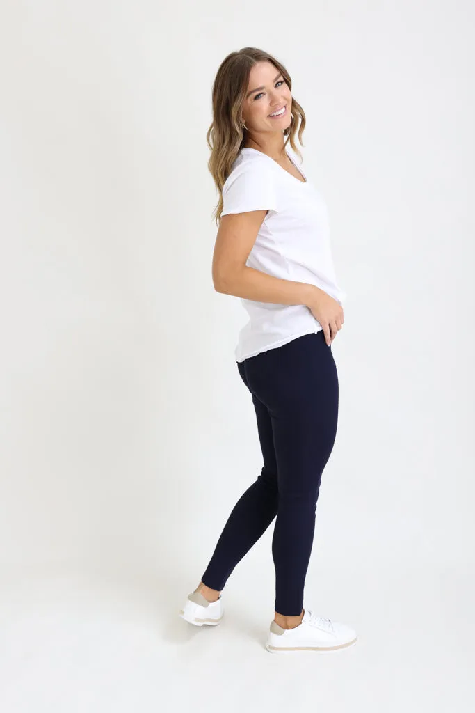 CONNIE PULL ON PANTS- Navy