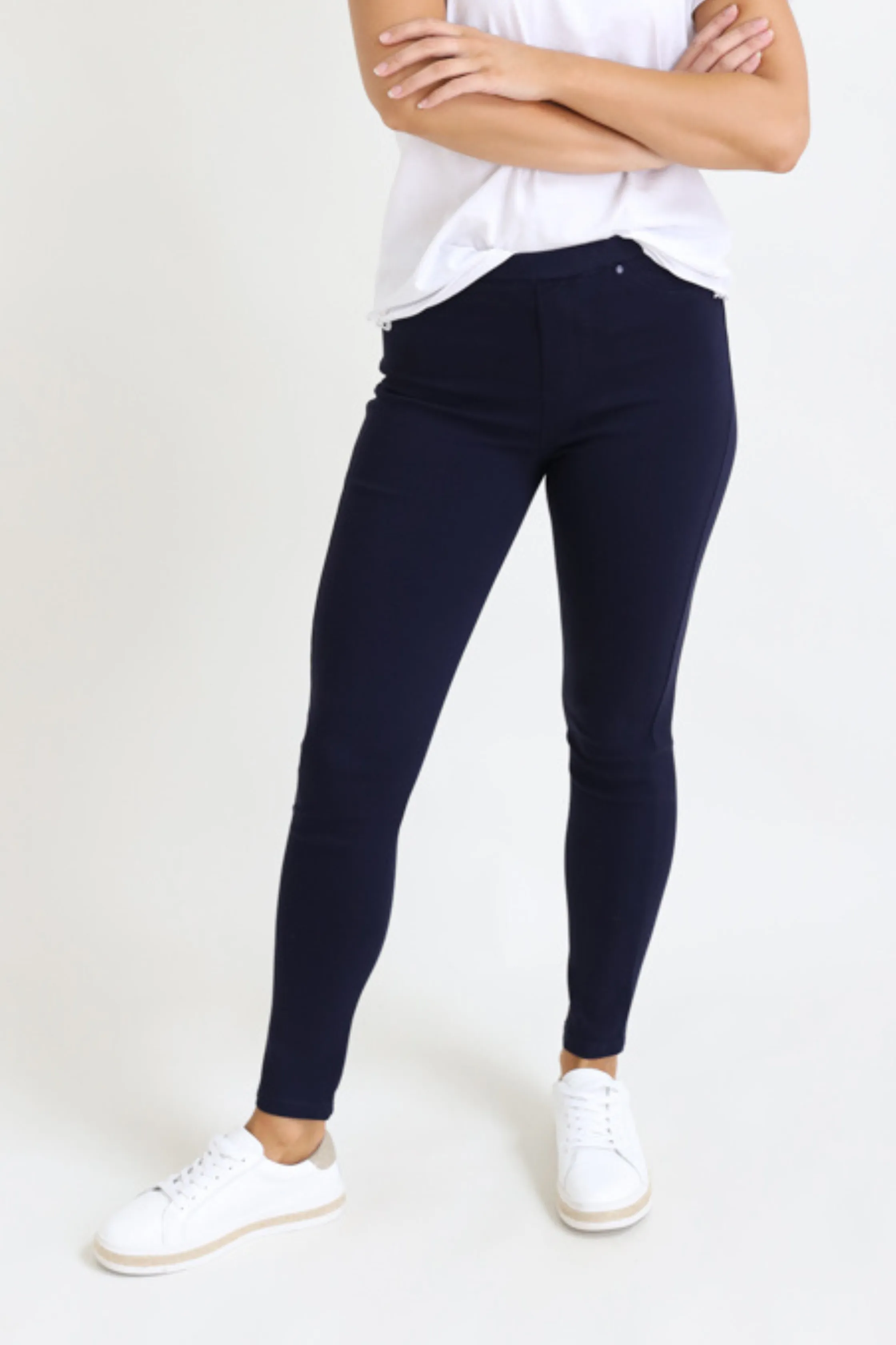 CONNIE PULL ON PANTS- Navy