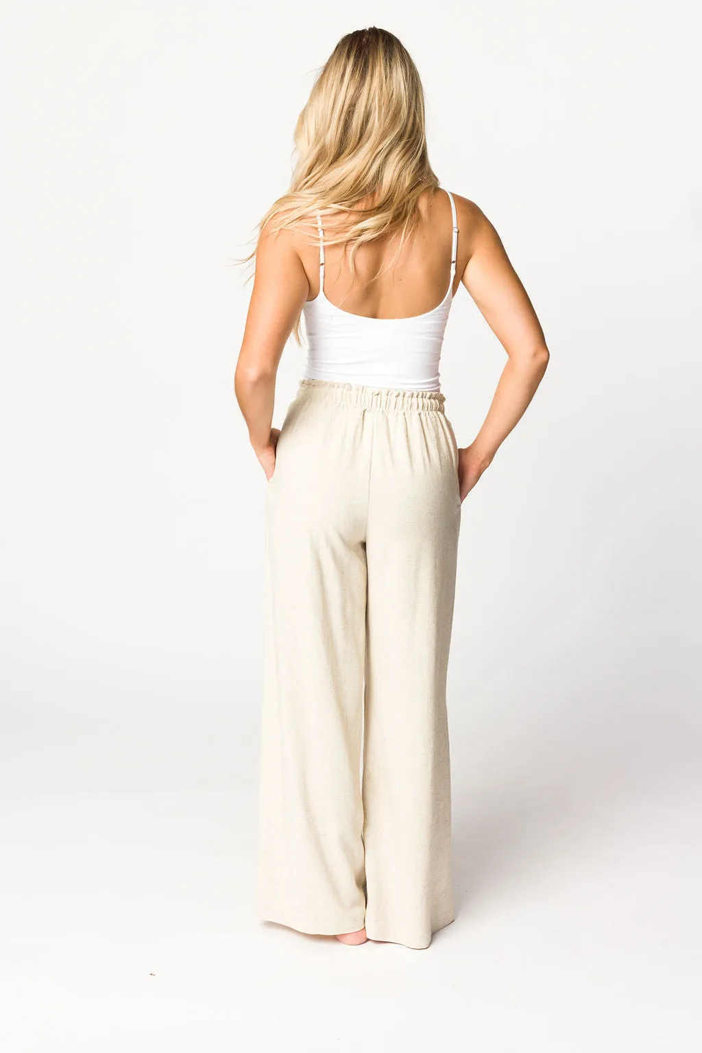 Cove Linen Pant in Natural