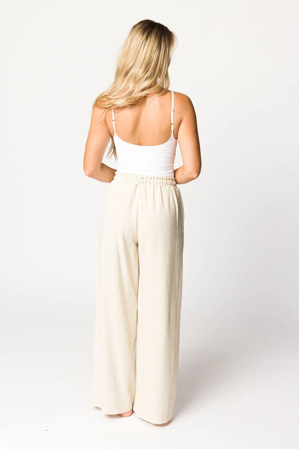 Cove Linen Pant in Natural