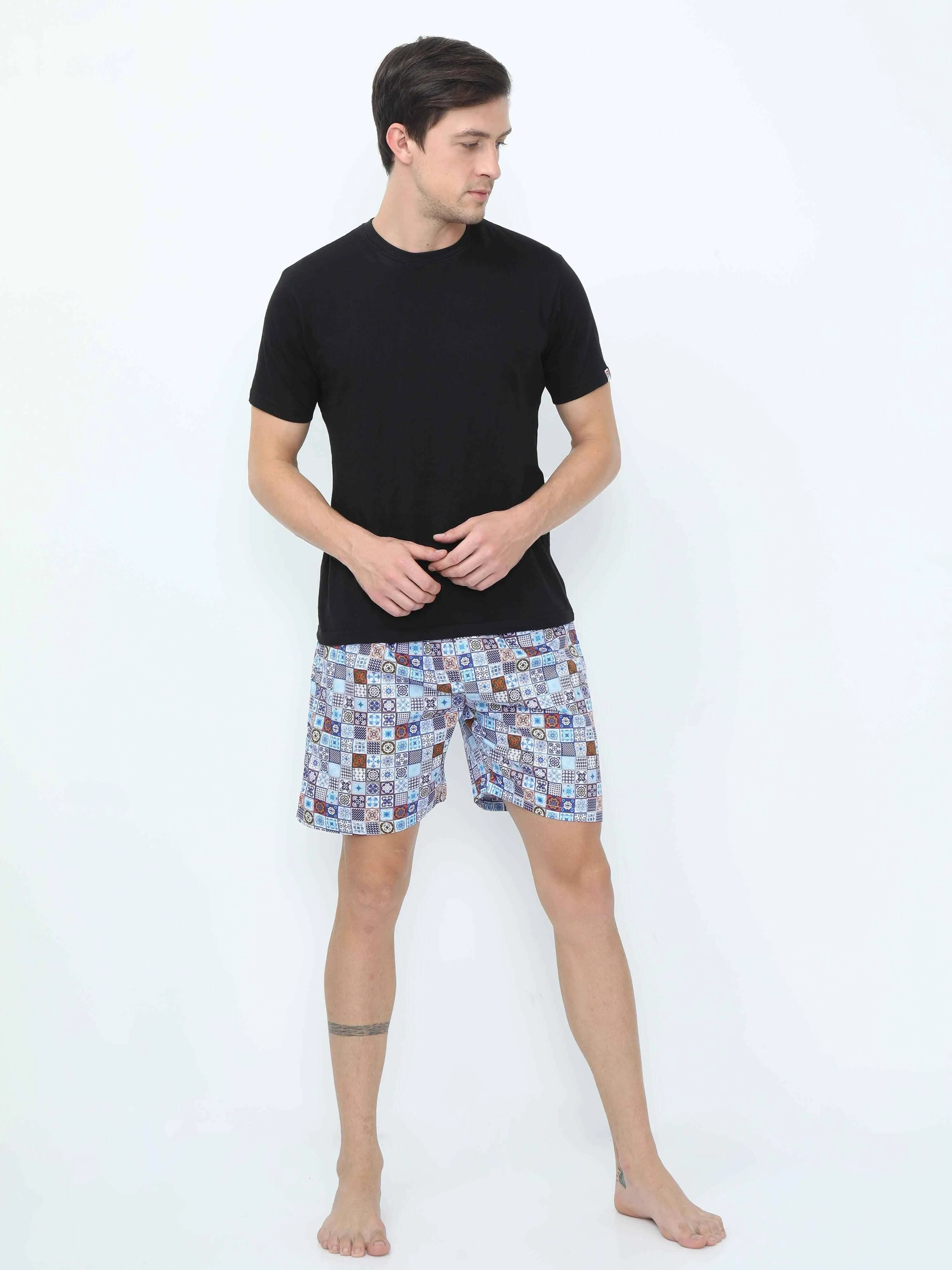 Fusion Blocks Digital Printed Men's Boxer