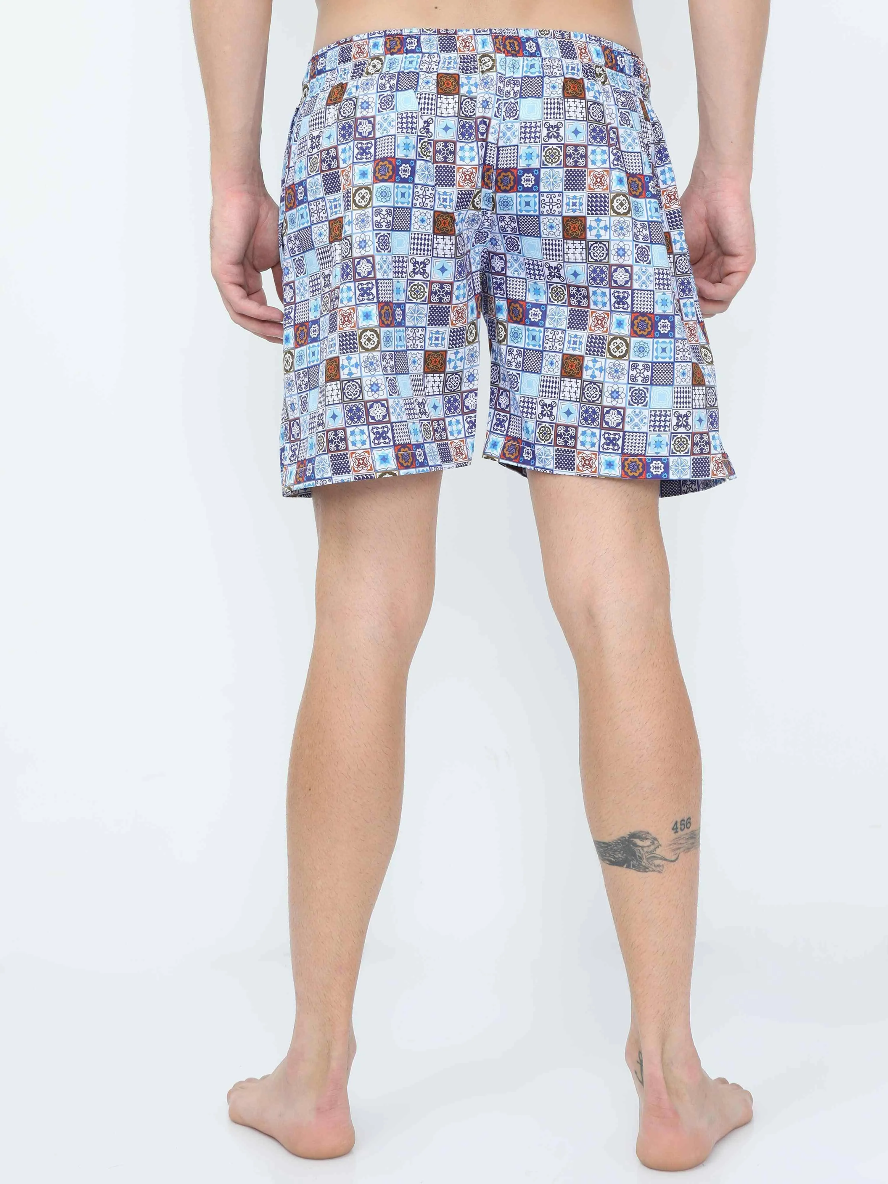 Fusion Blocks Digital Printed Men's Boxer