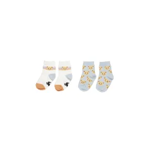 Huxbaby Smile Bear 2PK Socks