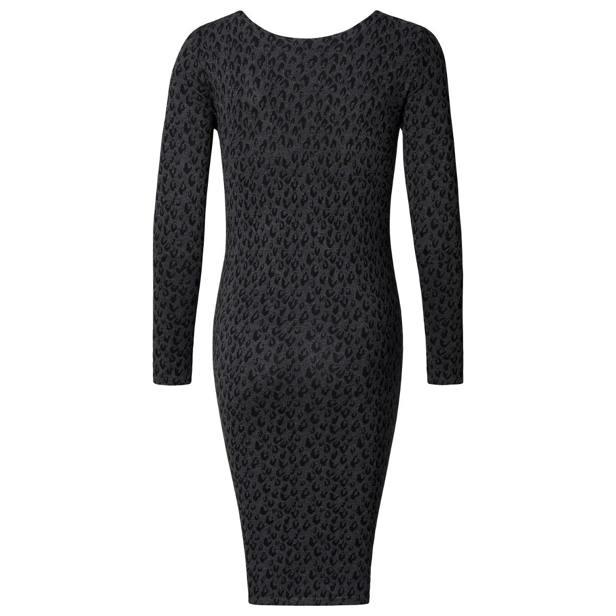 Kat Black Leopard Print Maternity Dress - Noppies