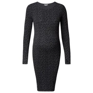 Kat Black Leopard Print Maternity Dress - Noppies