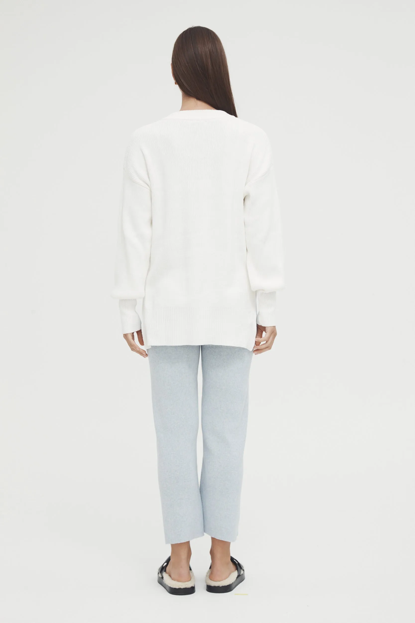 Knit Pant (Ice Blue Marle)