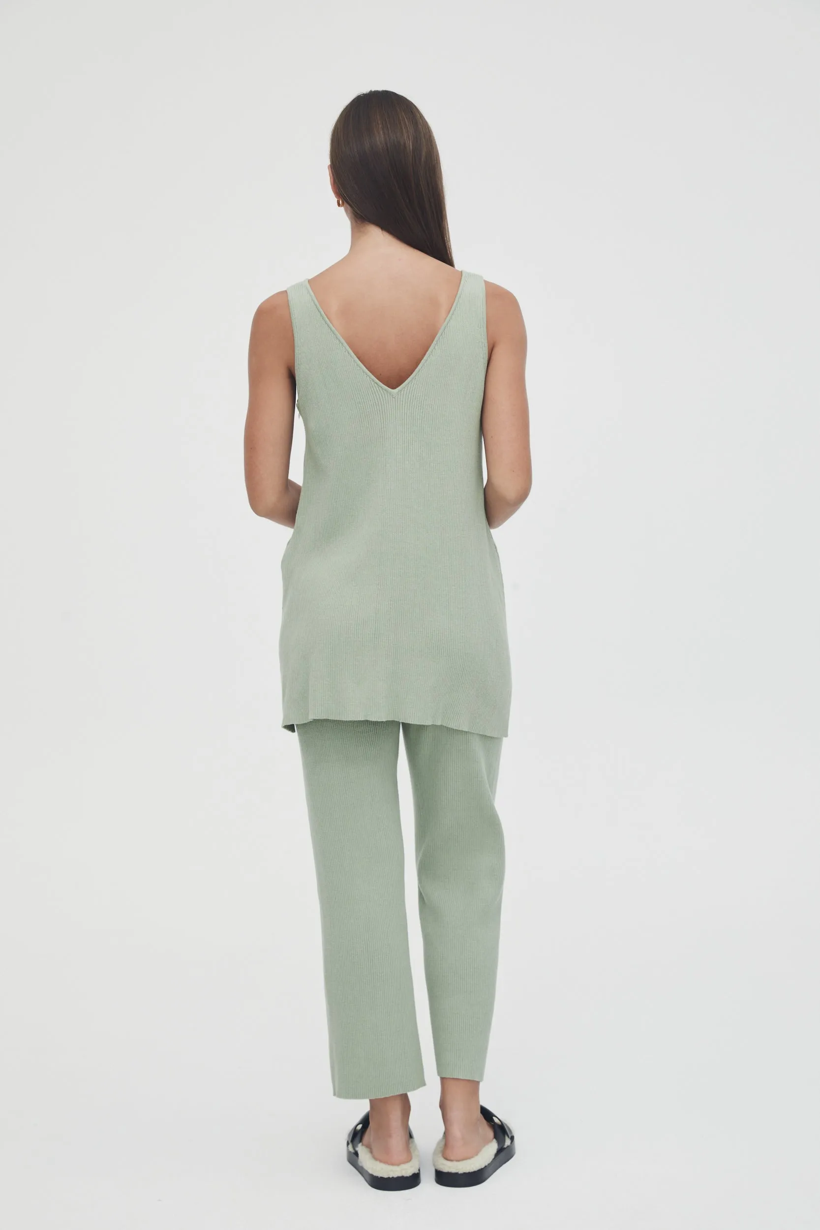 Knit Pant (Sage) - FINAL SALE