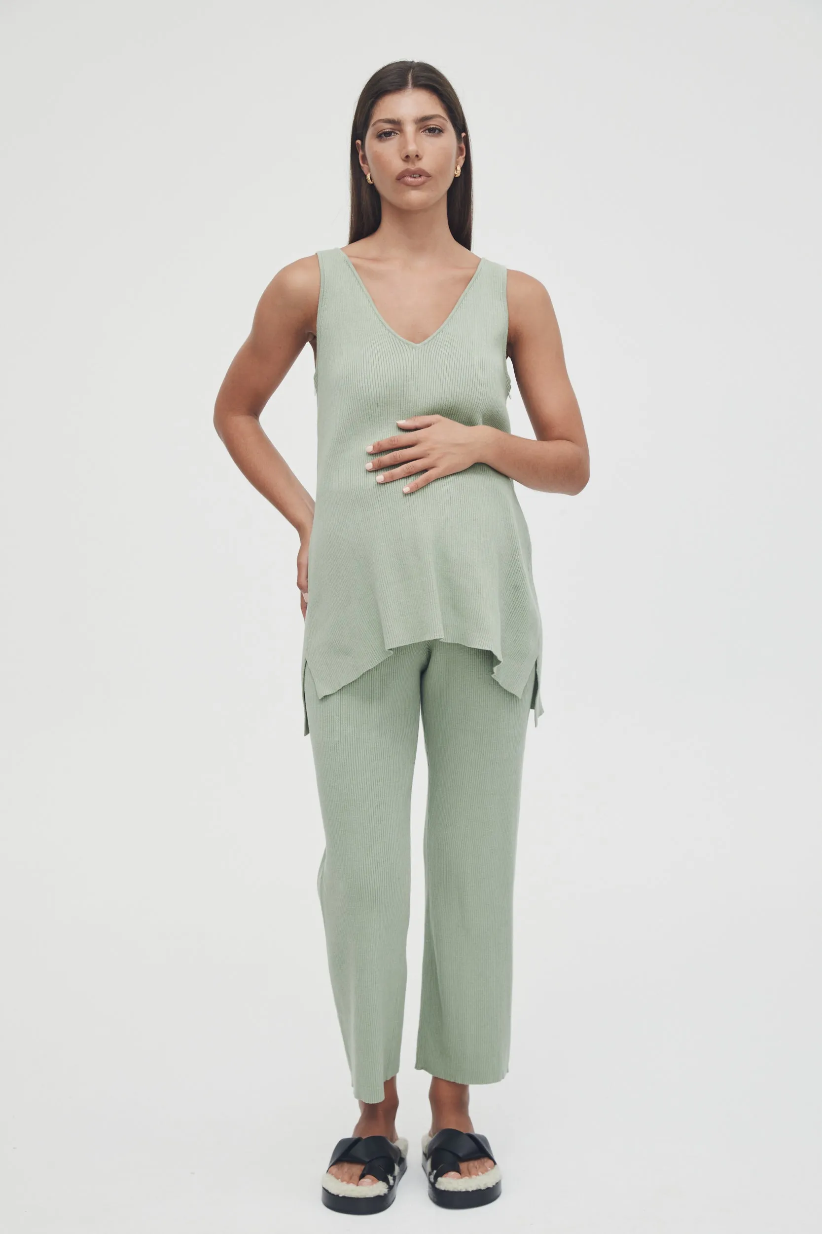 Knit Pant (Sage) - FINAL SALE