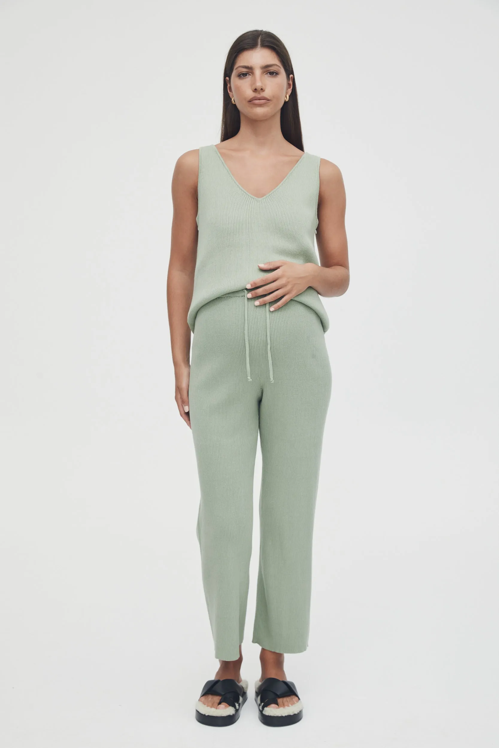 Knit Pant (Sage) - FINAL SALE