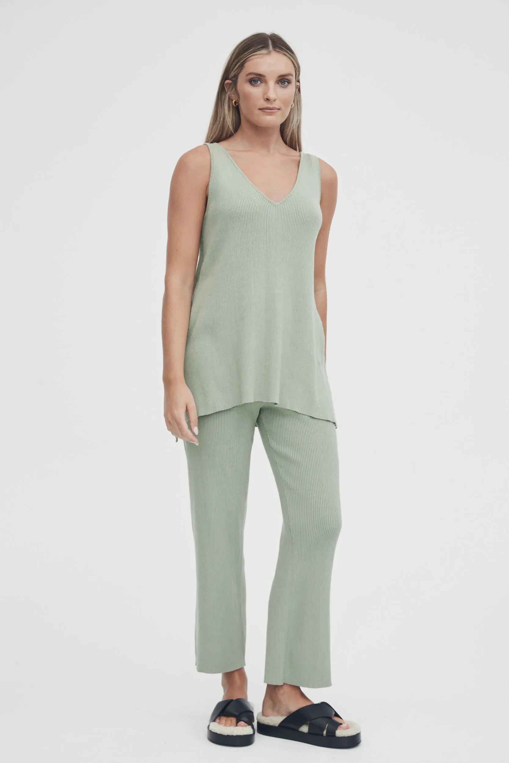 Knit Pant (Sage) - FINAL SALE