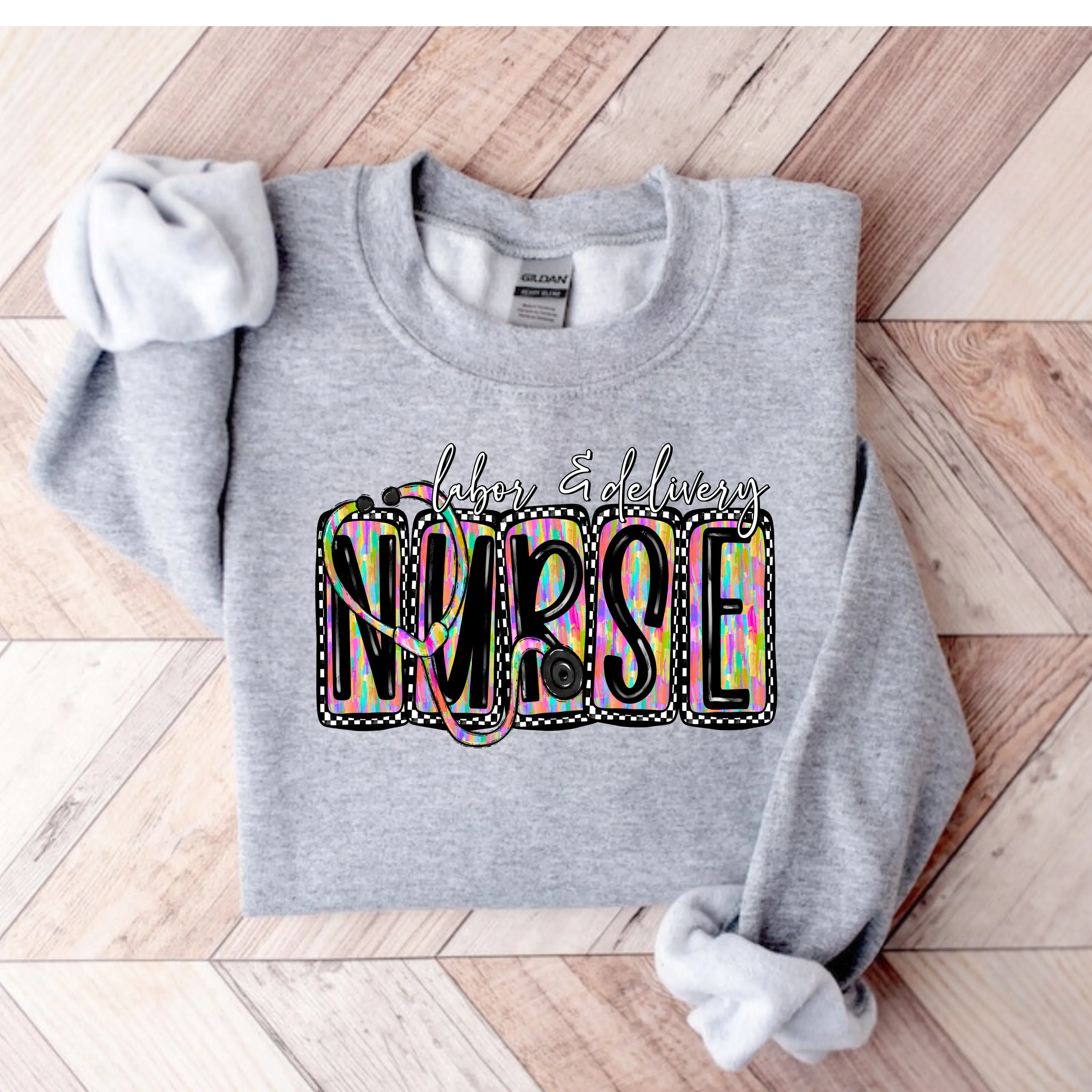 Labor and Delivery Nurse Crewneck Sweatshirt