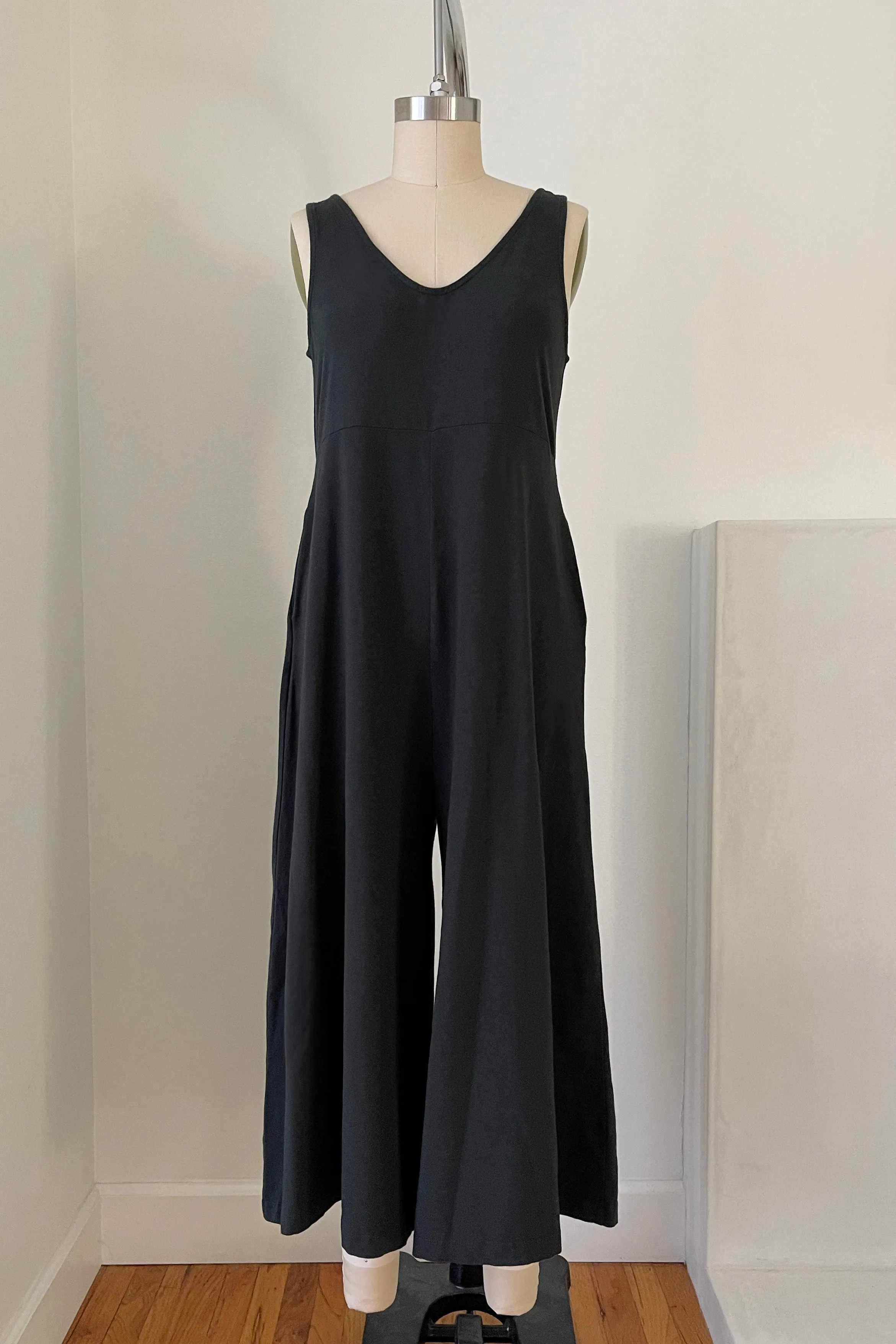 Lakeside Wide Leg Jumpsuit - Black Forest