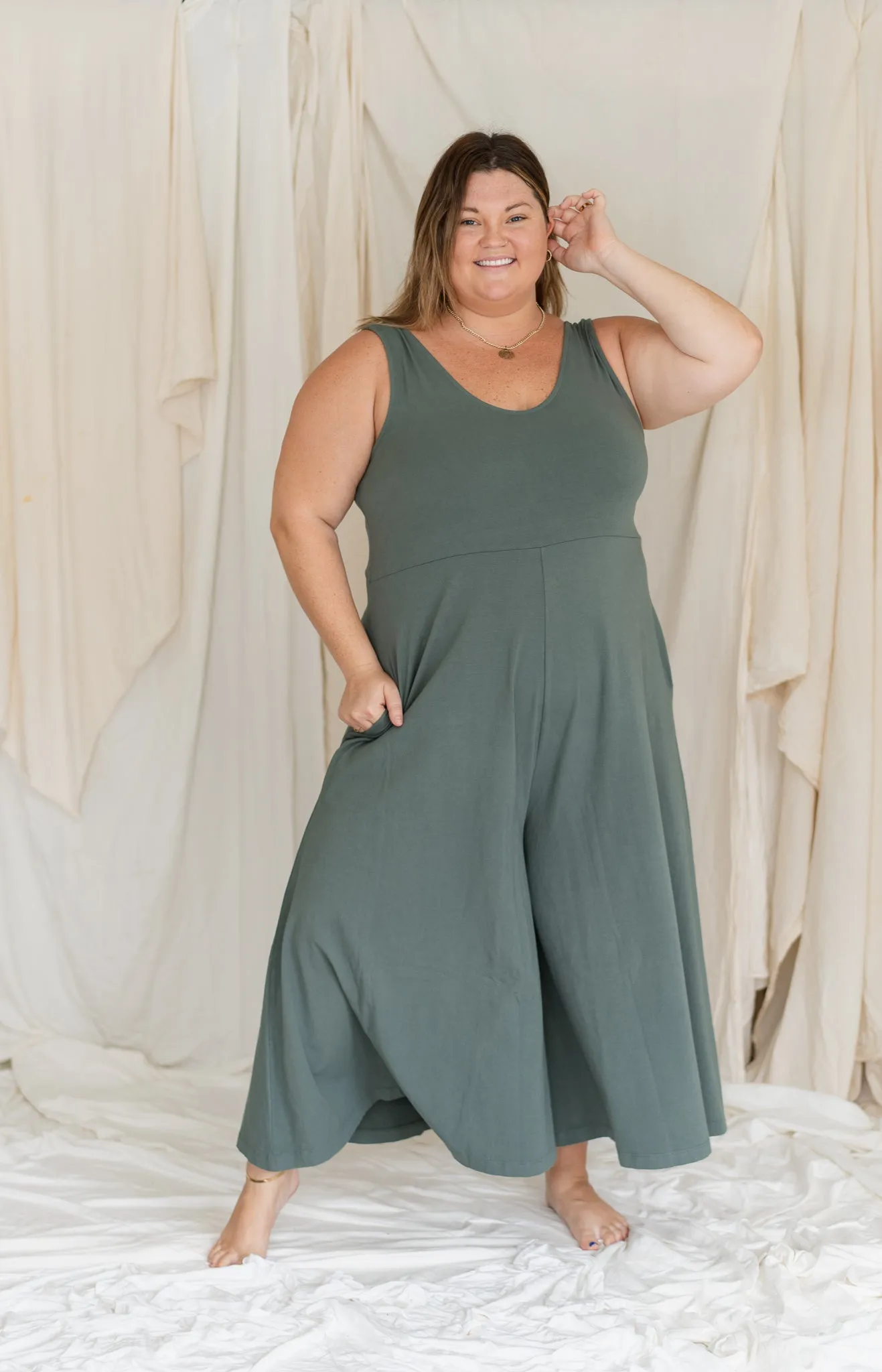 Lakeside Wide Leg Jumpsuit - Meadow