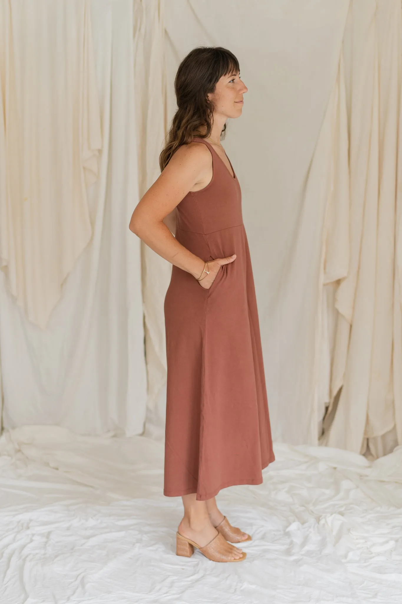 Lakeside Wide Leg Jumpsuit - Rosewood