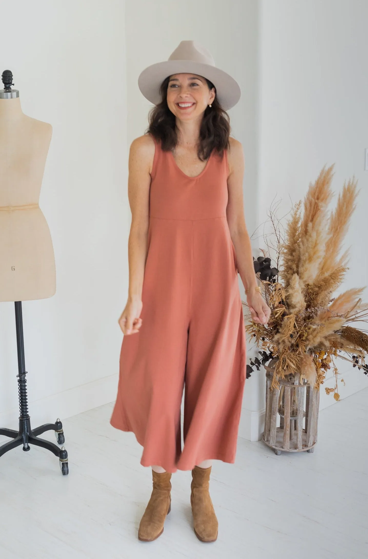 Lakeside Wide Leg Jumpsuit - Toast