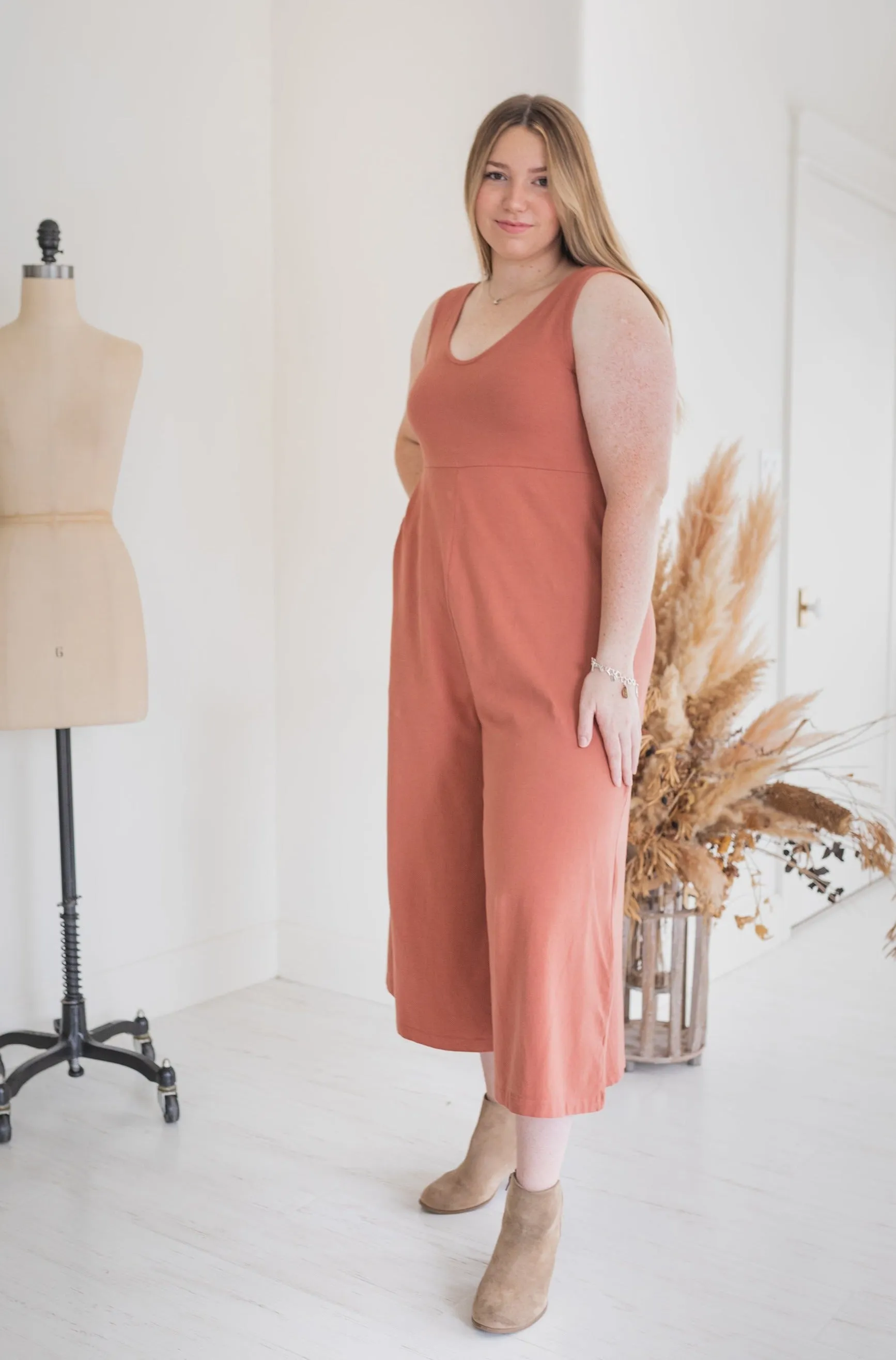 Lakeside Wide Leg Jumpsuit - Toast