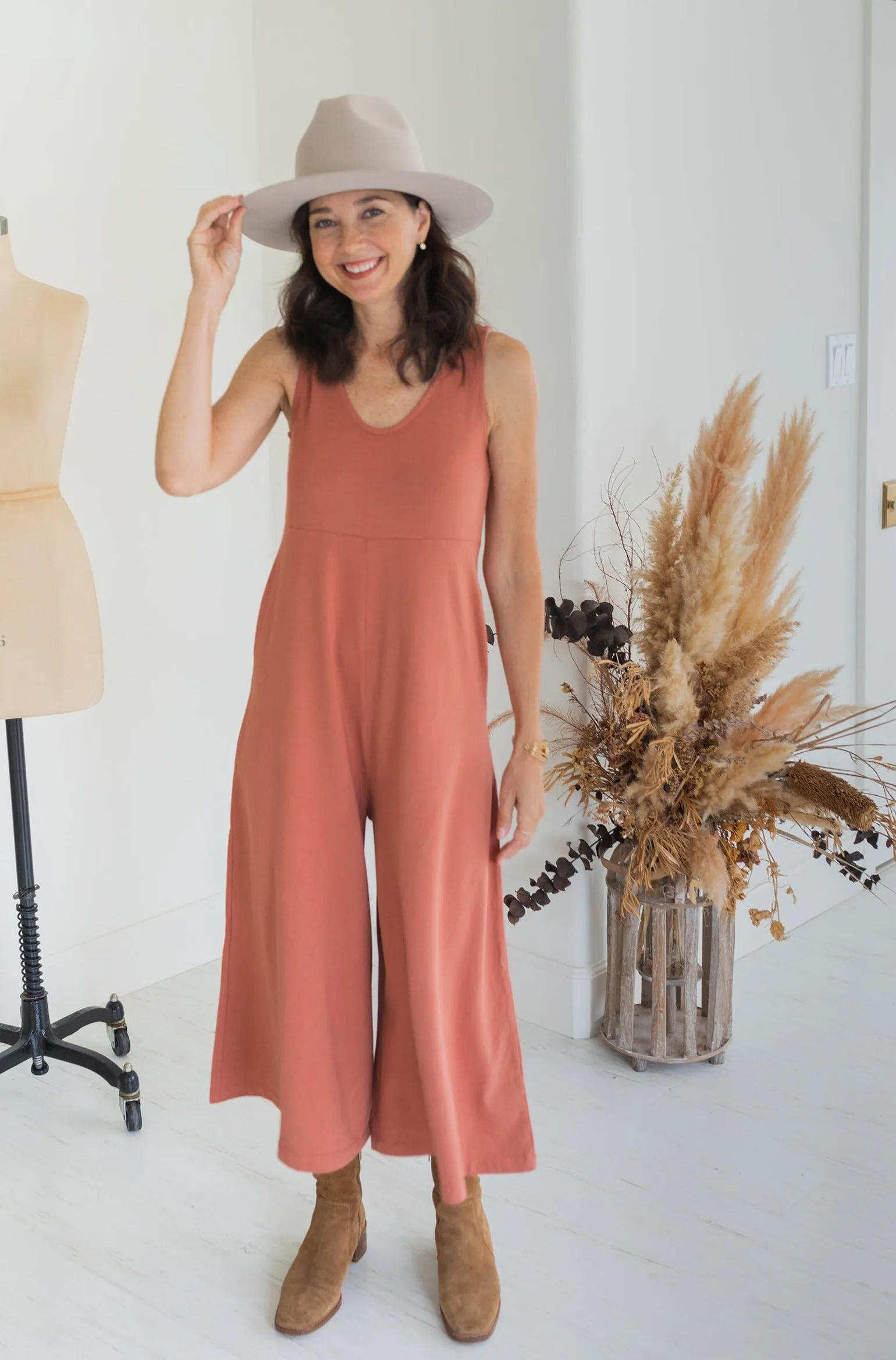 Lakeside Wide Leg Jumpsuit - Toast