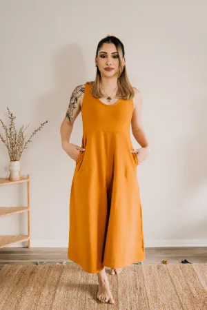 Lakeside Wide Leg Jumpsuit - Turmeric