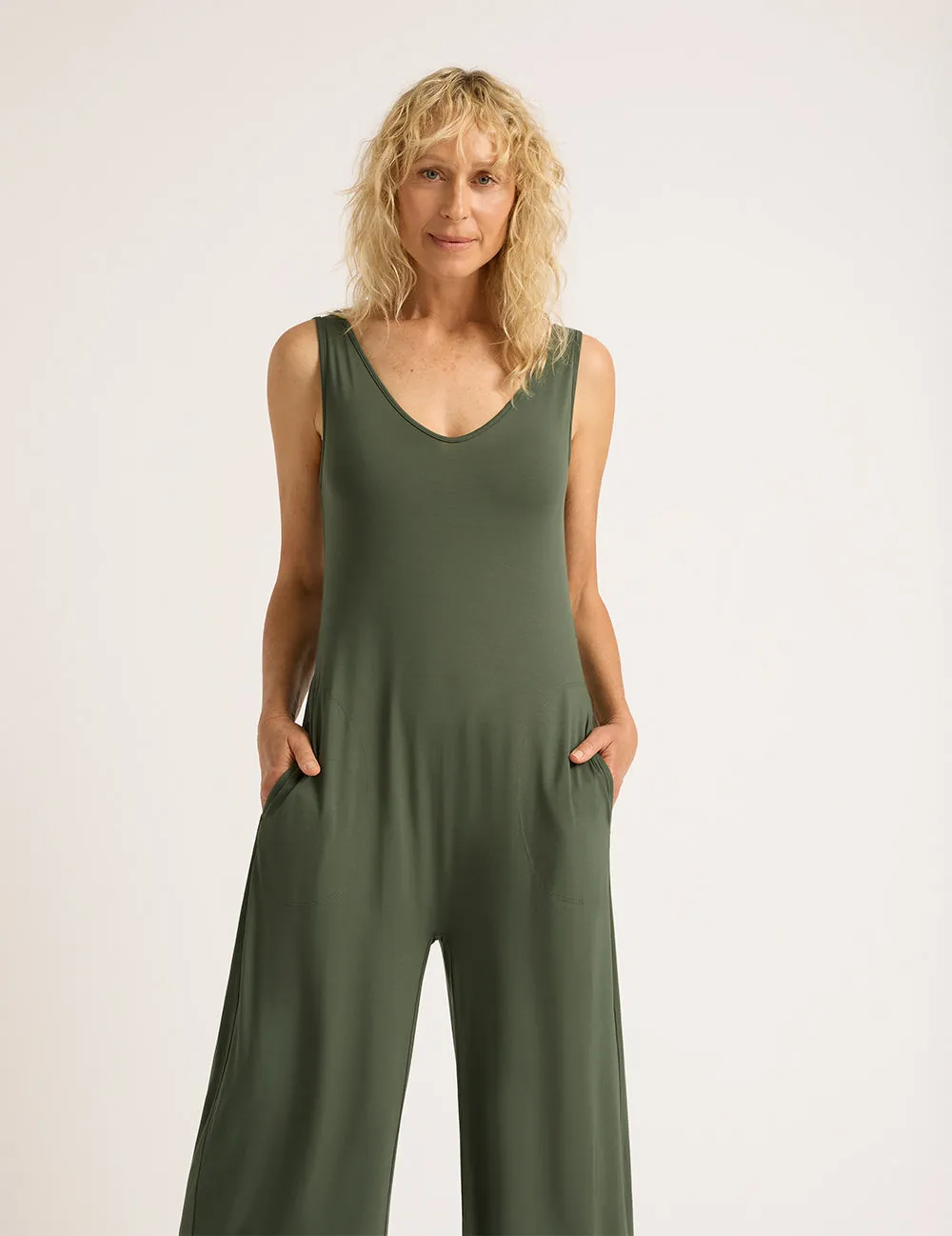 Long Jumpsuit - Moss