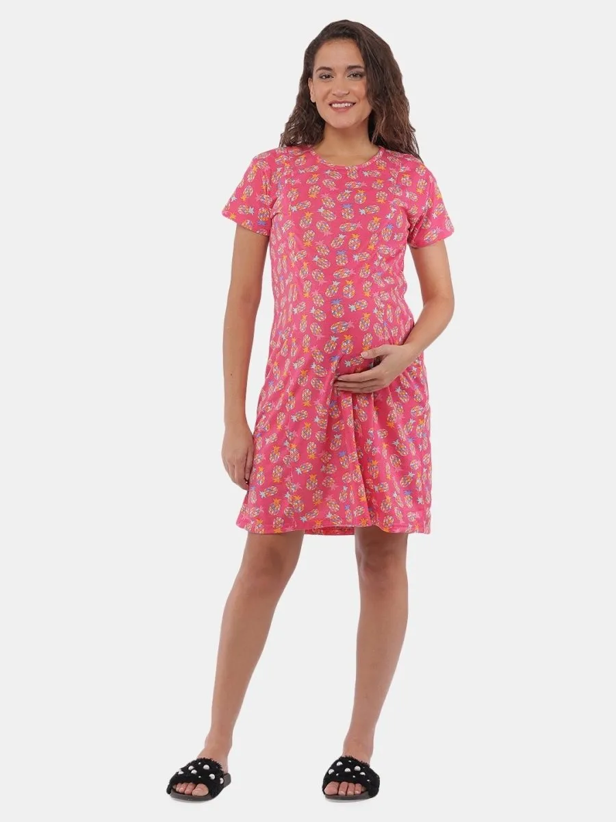 Lookin' Pine Maternity and Nursing T shirt Dress