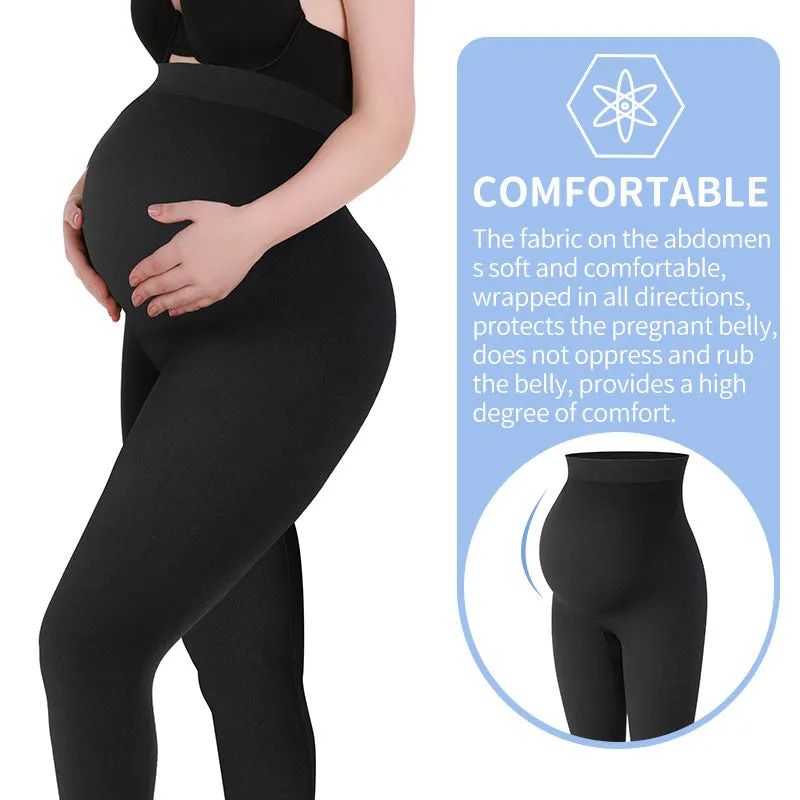 Maternity Leggings High Waist Pregnant Belly Support Legging Women Pregnancy Skinny Pants Body Shaping Fashion Knitted Clothes