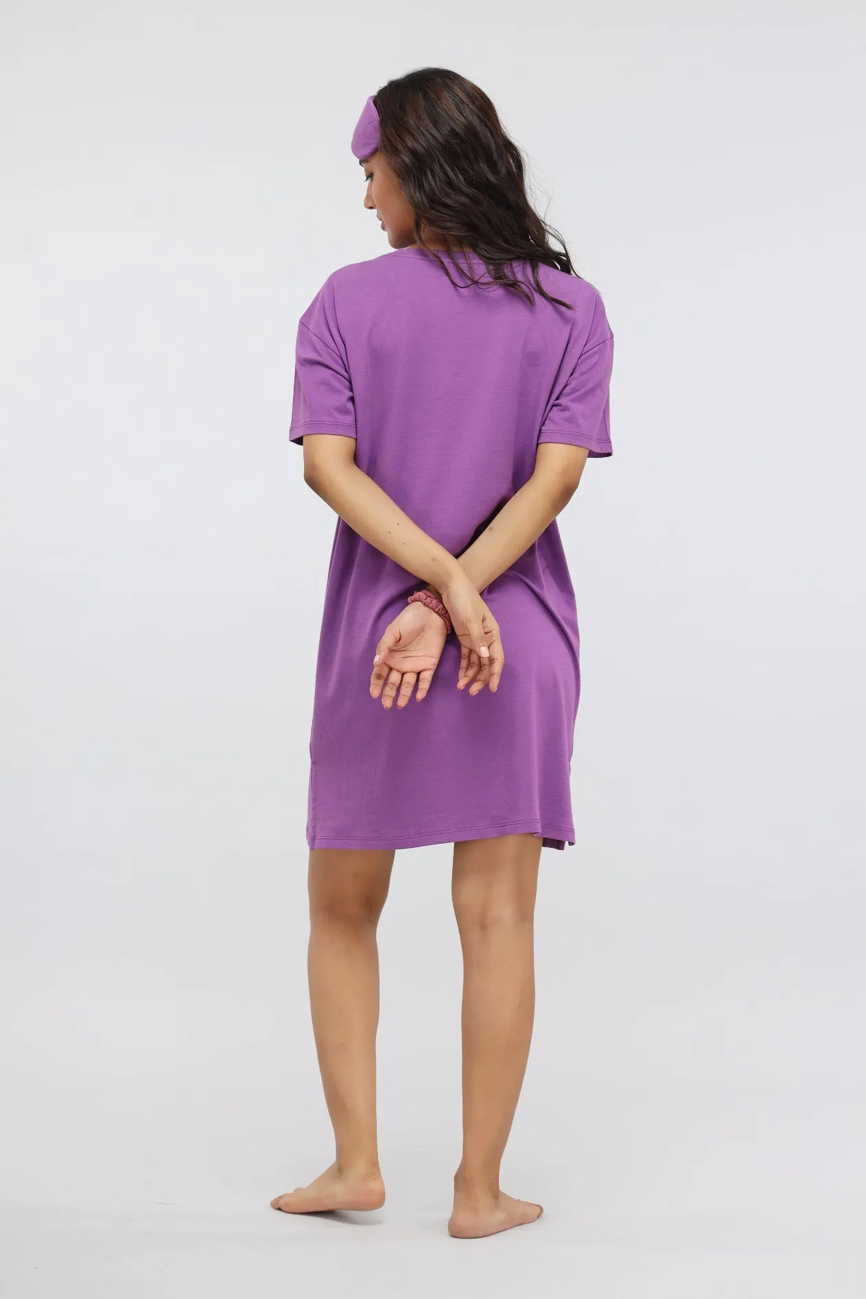 Meadow Violet Supima® T-Shirt Dress