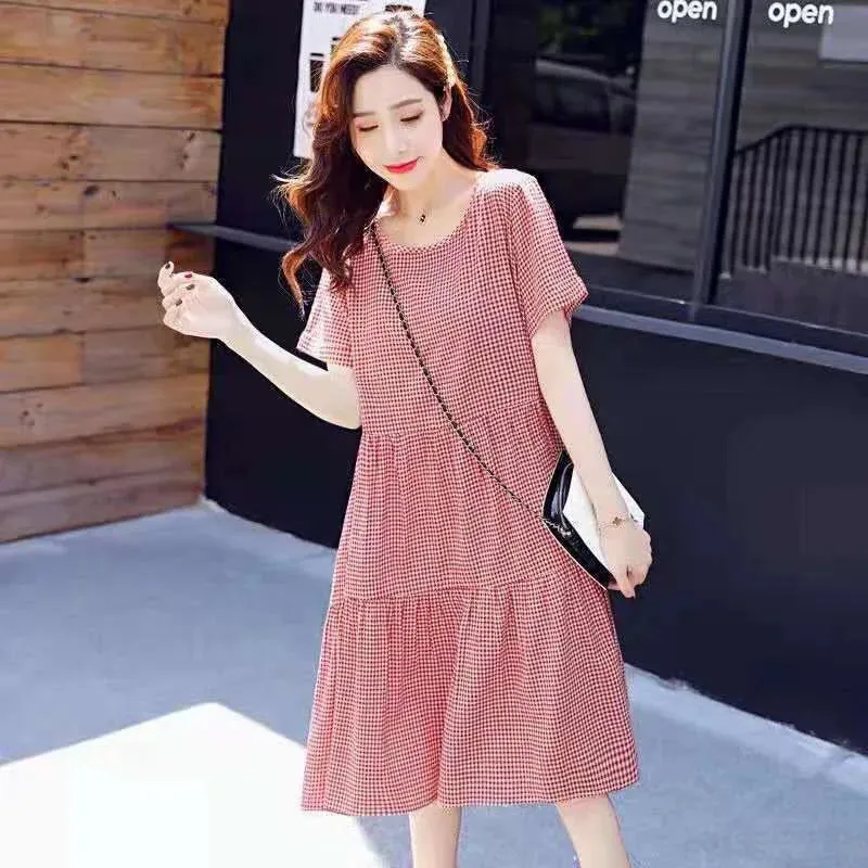 New Maternity Dress Loose Casual Dress Women Maternity Clothes Plus Size Pregnant Woman Maternity Dress