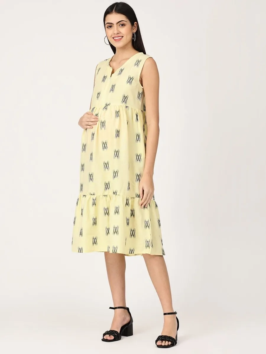 Pear Sorbet Maternity and Nursing Kurti Dress