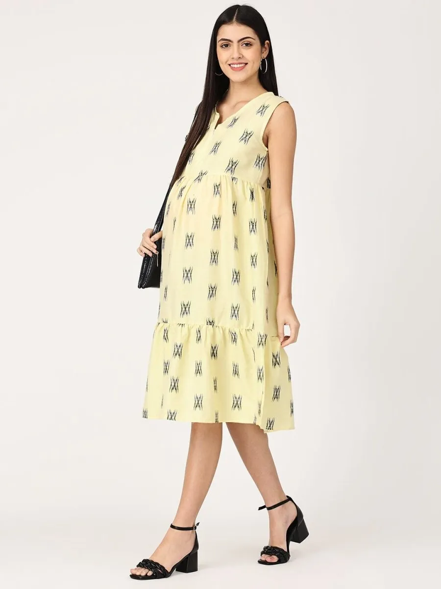 Pear Sorbet Maternity and Nursing Kurti Dress